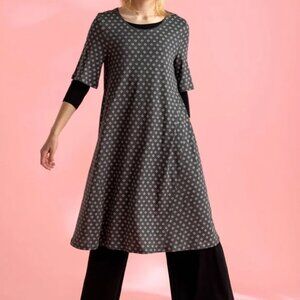 “Millie” jersey dress in organic cotton/modal